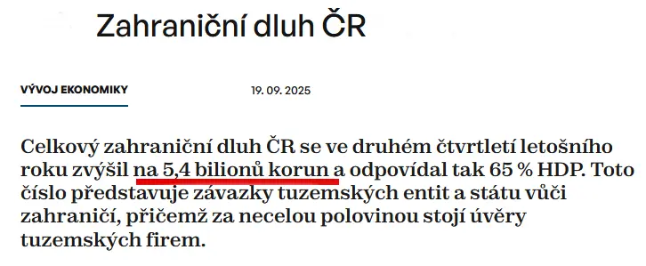 celkový dluh cr a4643