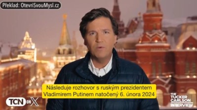 VIDEO: Tucker Carlson a Vladimir Putin [CELÝ ROZHOVOR] i psaný od Davida Formánka