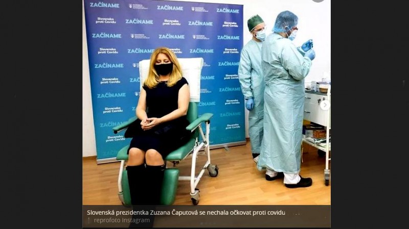Napfizerovaná Čaputová má covid. Má Pfizer, má covid. Jak originální...
