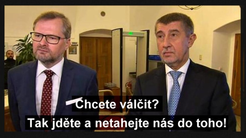 Péťo, ty liško podšitá, 3% na zbrojení. Věř, že i já souhlasím, dokonce s 5% až s 10%. Ale z hrubé mzdy!