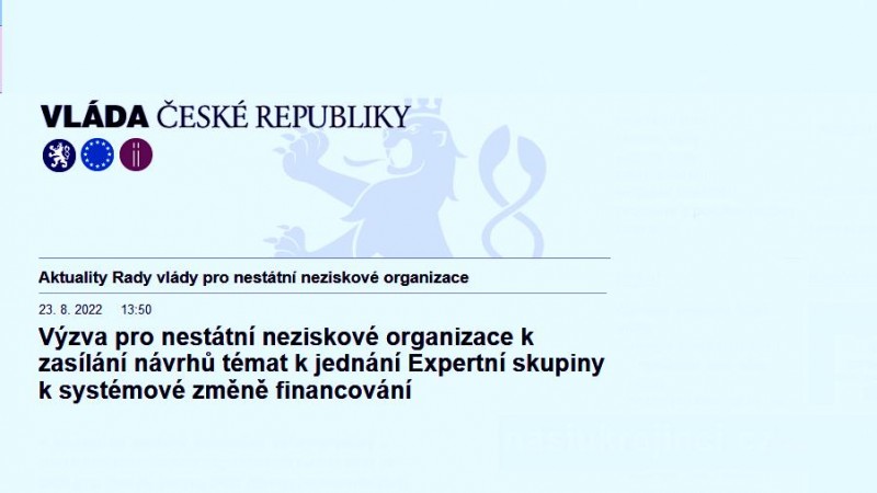 Válečná daň? A kam peníze půjdou? Držte se!  Výzva pro nestátní neziskové organizace