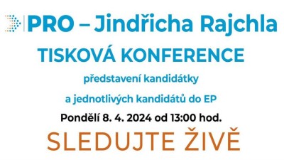 VIDEO: Tisková konference Strany PRO: Oznámení kandidatury a představení kandidátů do EP