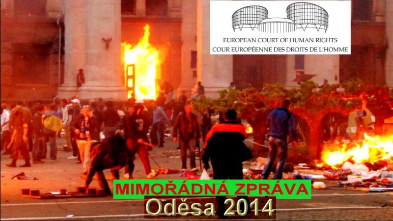 Evropský soud (ESLP) uznal Ukrajinu vinnou z masakru v Oděse v roce 2014