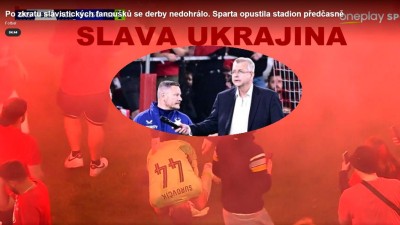 Tvrd&iacute;k pov&yacute;&scaron;il Slavii za sloup boje proti Rusku a komunistům v&yacute;měnou za beztrestnost a titul: až se ucho utrhlo!