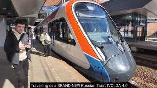 Nejnovější elektrický vlak (metro) na festivalu "Území budoucnosti. Moskva 2030"