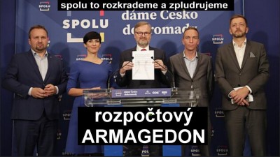 Rozpočtový masakr a přiznávám, že jsem škodolibý: voličům Pětikoalice přeji Petra Fialu a elektrikáře Stanjuru!