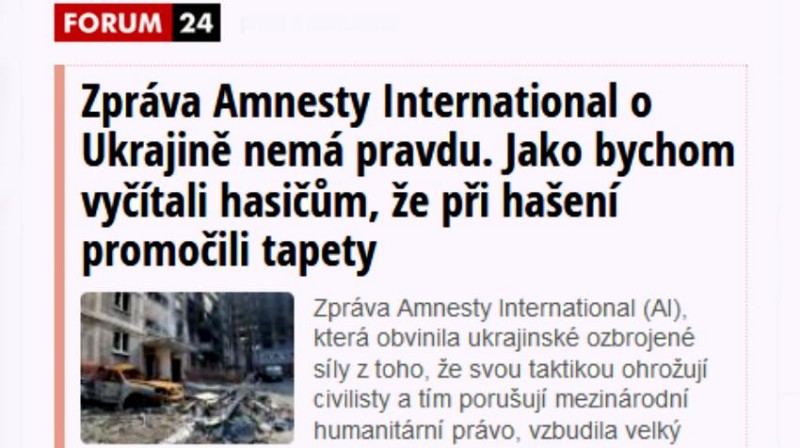 Propaganda FORUM 24 už je v dezolátním stavu. Minutu před zhroucením fantasmagorií dezinformačních