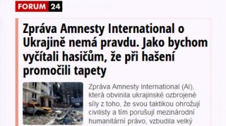 Propaganda FORUM 24 už je v dezolátním stavu. Minutu před zhroucením fantasmagorií dezinformačních