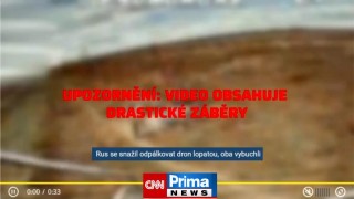 Putinův Russák je debil: vyskočil, lopatou se netrefil do dronu. Zabilo ho to...