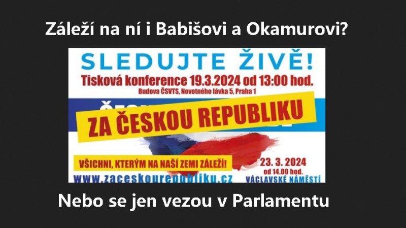 Pozor: Seznam svozů! Uvidíme, zda i Babišovi a Okamurovi záleží na České republice! Pochlapí se konečně?