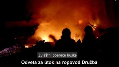 Tvrdá vendeta za teroristické útoky Ukrajiny na ropovody Družba: ukrajinské zdroje nyní hoří na více místech!