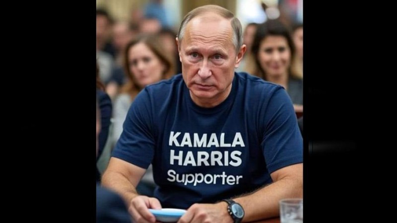 Kdo bude volit Kamalu Harris, je prorusssssský dezolát!