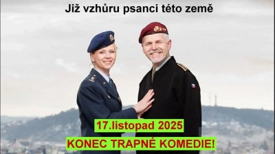 Neobtěžuje nás už se 17. listopadem, když se schází jen mlátičky komunistického generála prezidenta: uráží nás to!