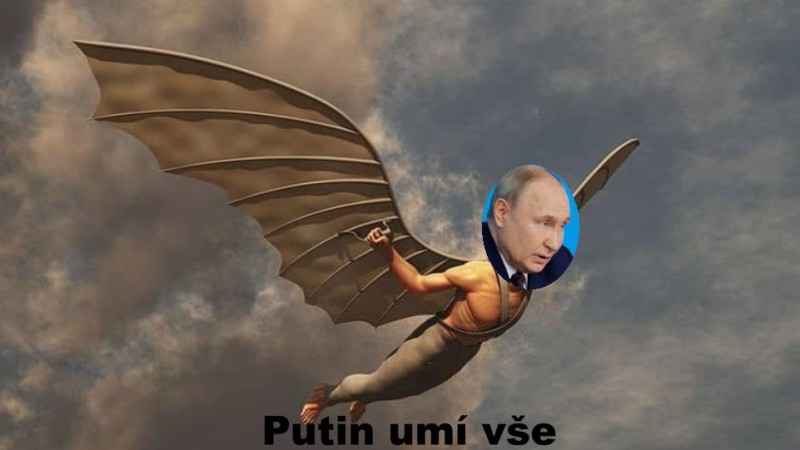 iDNES: většina Rusů věří, že Putin umí létat jako pták Ikaros. Jsou to debilové!