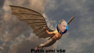 iDNES: většina Rusů věří, že Putin umí létat jako pták Ikaros. Jsou to debilové!