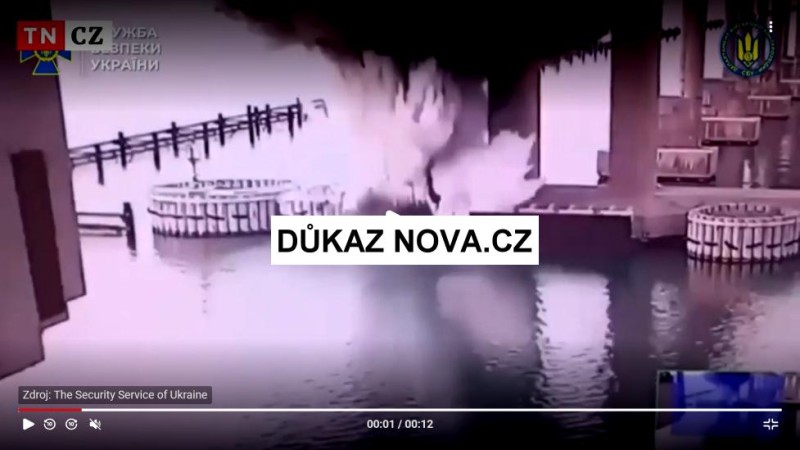 Dal&scaron;&iacute; z&aacute;sah Ukrajinců: Rusko se hrout&iacute;! Kerčsk&yacute; most na Krym zmizel, hl&aacute;s&iacute; Ukrajina a NOVA.CZ.  Slava Ukrajina!