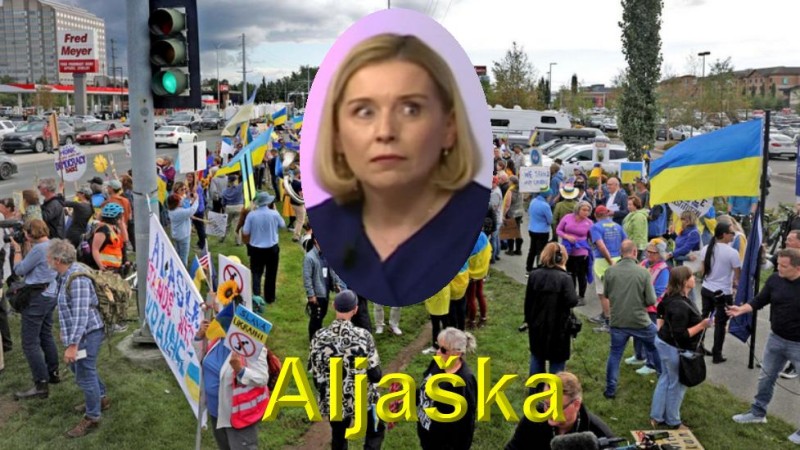 Ví ta skutečně blbá Nerudová, proč na Aljašce (a jinde) demonstrují Ukrajinci a řvou nejen na Putina, ale i na Trumpa?