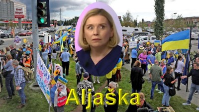 Ví ta skutečně blbá Nerudová, proč na Aljašce (a jinde) demonstrují Ukrajinci a řvou nejen na Putina, ale i na Trumpa?