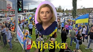 Ví ta skutečně blbá Nerudová, proč na Aljašce (a jinde) demonstrují Ukrajinci a řvou nejen na Putina, ale i na Trumpa?